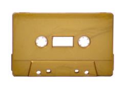 Antique Gold Cassette Shell Tab Out